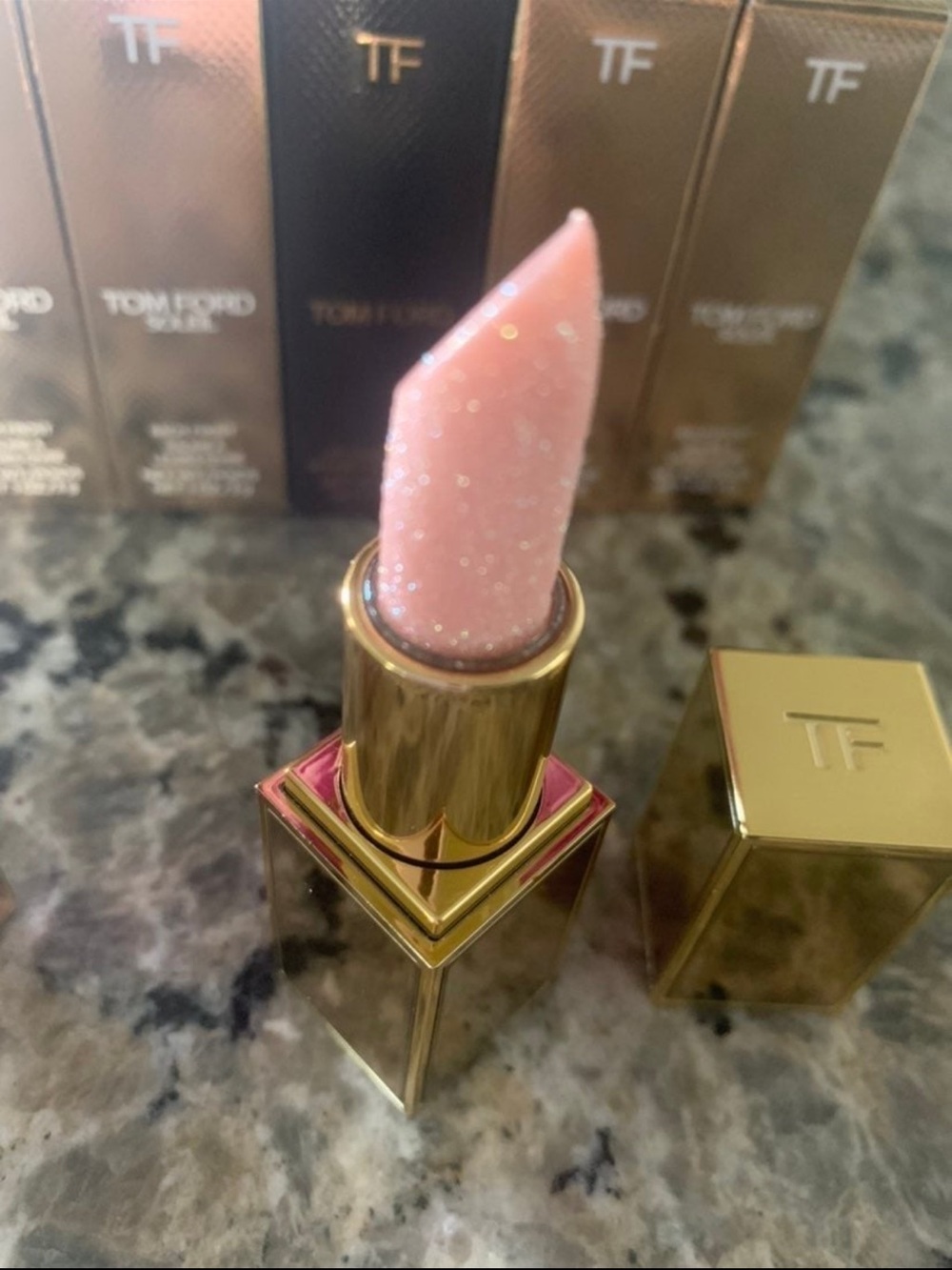 Tom Ford Soleil Balm Frost Lip Balm & Gloss (gold packaging) RARE